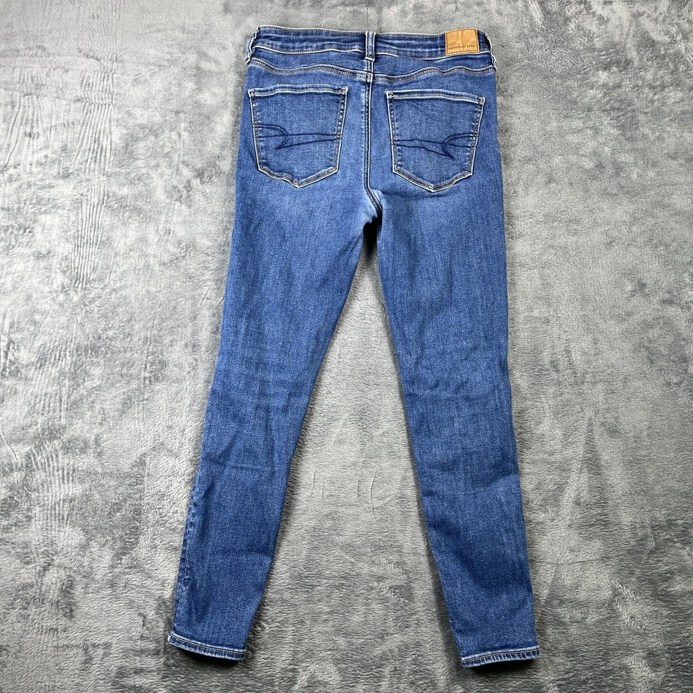 American Eagle Outfitters Skinny Jeans Womens 6S Blue Denim Next Level Stretch - Picture 2 of 6